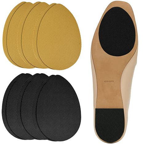 Crazy Bean 6 Paar Anti Rutsch Sohle Pads FüR Schuhe High Heels Rutschfeste Sohlen-Pads Chutz Schuhe Foot Pads 3 schwarze + 3 gelbe