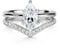 Michooyel S925 1.5 ct Marquise Cut 2in1 Verlobungsringe für Frauen Eheringe Ring Braut Set Sterling Silber Versprechensring für Frauen