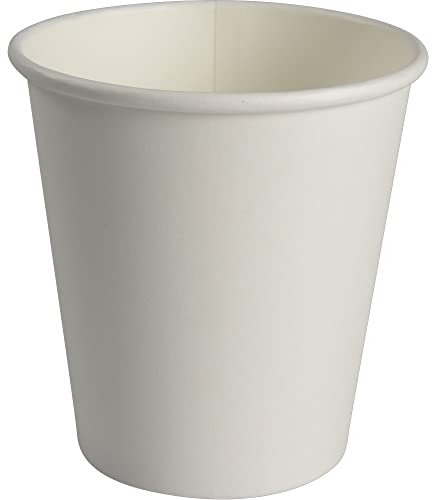 ABENA Gastro-Line Disposable Hot Cup for Coffee, Tea & Other Hot Beverages, 100% Compostable Design For Eco-Labelled Consumers, Keeping Your Coffee Warm On-The-Go - White 30cl