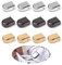 YNR Boucle lacets serrure métal lacets, lacets enfants，chaussures bijoux，lazies lacets,90 PCS (30 or, 30 argent, 30 noir)