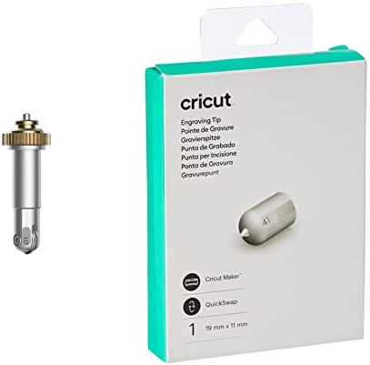 Cricut Roue de rainage simple + base QuickSwap, Métal, Métal, Taille Unique & Pointe de Gravure