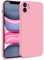 MyGadget Hülle kompatibel mit iPhone 11 - Zweilagige Handyhülle mit Kameraschutz - Cover mit Innenfutter & Silikon außen - Rosa