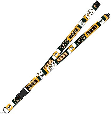 Rico Industries NFL Football Green Bay Packers Umhängeband mit Sicherheitsverschluss, Unisex, 48,3 x 2,5 cm, Flash
