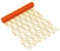 Oblique Unique® Tischläufer Tischband Tisch Läufer mit Spitze 300cm x 30cm Tischdeko für Taufe Baby Shower Geburtstag Party Hochzeit Silvester Deko (Orange)