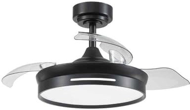 FABRILAMP AKUNADECOR Ventilador Led 48w Modelo Micenas Negro Motor Dc