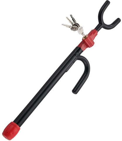 iMonse Lenkradschloss für Auto, Sicherheitsradschloss, Diebstahlschutz, Autoverriegelung, passend für Autos, LKWs, Vans und SUVs, robust und verlängert (schwarz)