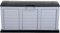 möbelando Kissenbox >Jumbo XXL< in Silber, schwarz, Kunststoff - 61x69x140cm (BxHxT)