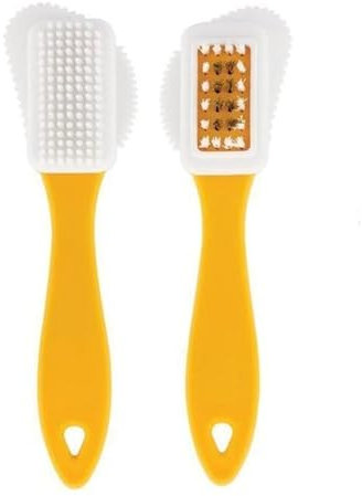 Suede Shoe Cleaner Brush 4-Way Cleaning & Refreshing Brush for Suede Leather Products Shoe Cleaner Suede & Nubuck Brass & Nylon Bristles