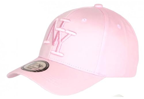 Hip Hop Honour Kappe NY Hellrosa aus Baumwolle, Original, Baseball-Visier, Stazky – Herren, Rosa, Einheitsgröße