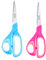 Zicolu Linkshänder-Scheren-Set, 21,6 cm, Linkshänder-Schere für Kinder ab 15 Jahren, Linkshänder-Schere für Kunst und Handwerk, Büro, Nähstoff, Schulbedarf, Rosa/Blau, 2 Stück