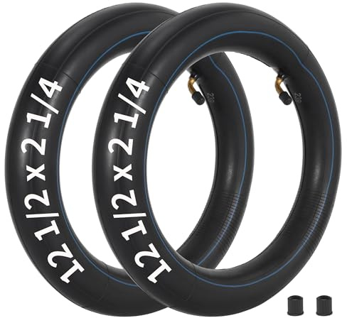 RUTU 12 1/2 x 2 1/4 Schlauch 12.5 x 2.25 Roller Ersatzreifenschlauch 2-Pack | Verstärkter Ersatzschlauch, Kompatibel mit Bella Bistro Blossom Chrissy Hannah Montana Elektroroller