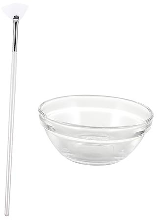 BELLIFFY Beauty Peel Bowl Facial Bowl Set for Chemical Peels 2pcs Beauty Brush with Large Size