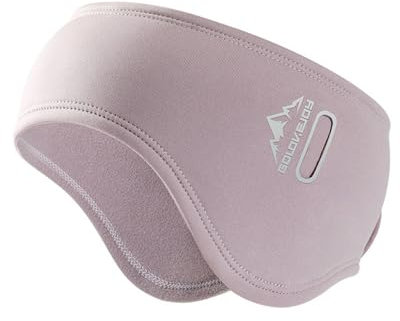 Wnddle Sport Sinnwärmer - Fleece Ohrenwärmer und Stirnband für Damen und Herren, Perfekt für Laufen, Wandern, Fahrrad und Motorrad Fahren (Rosa)