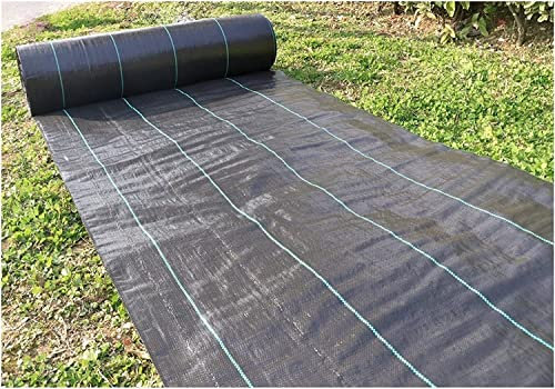 Toile de contrôle des mauvaises herbes de qualité commerciale pour aménagement paysager, allées et gazon artificiel, 1,8 m x 90 m, sous-couche de gravier durable pour pré-mauvaises herbes
