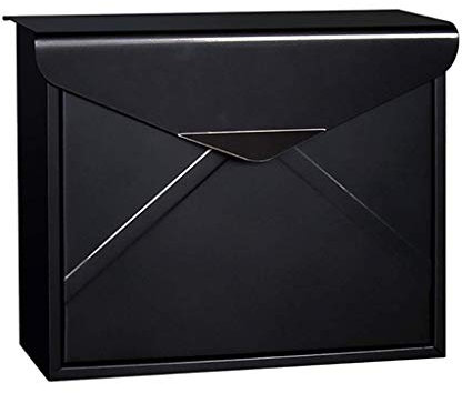 Wall-Mount Mailbox Mailbox Mail Box Letterbox Cage Door Letter Guard Wall Mounted Basket Mail Catcher Weatherproof Post Box/Black 14.96in X4.92in X11.57in Mailboxes