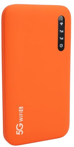 Hotspot Mobile WiFi 5G per Viaggi, Router 5G con Slot per Scheda SIM, Dispositivo WiFi Portatile per Viaggi, 16 Dispositivi Connessi, WiFi6, 2,77 Gbps