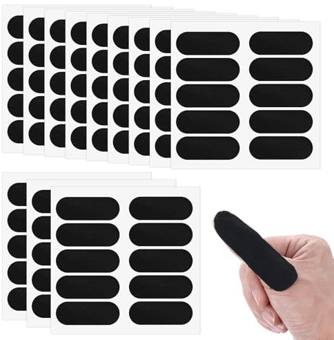 120PCS Bowlings Fingertape Set, Bowling Daumen Tape, Bowling Zubehör, Bowlings Finger Griff Einlage Tape für Männer Frauen Sport(Schwarz)