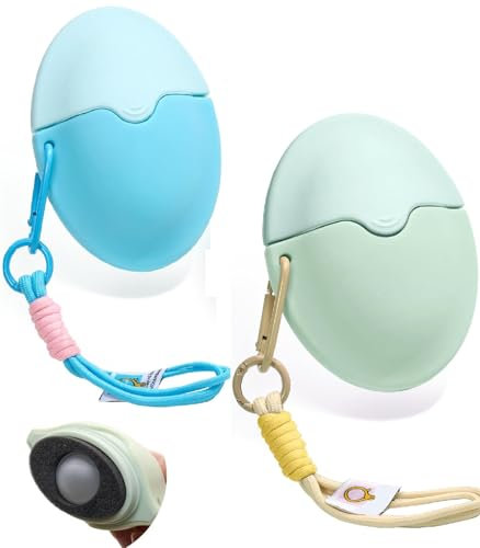 2 Stück Sonnencreme Applikator für Kinder, Sonnencreme Rolle Auffüllbar Nachfüllbarer Roll on Schwamm Applikator Lotion Applikator Sonnenschutzpinsel Sonnenmilch Applikator (Blau+Grün)