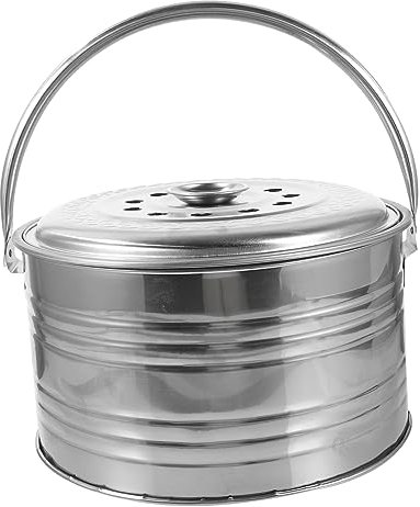 HEMOTON 1 Satz Tragbarer Grill Campingkocher Gas tragbar Kochen im Holzkohleofen Grillplatte Bausatz Grillrost Grillwerkzeuge Holzkohlegrill tragbar BBQ-Tool Rostfreier Silber