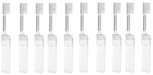 10pcs Faltbare Einwegsabstände Zahnbürsten Für Tragbare Design Mit Weicher Borsten Individueller Verpackung
