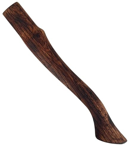 Poignée de Hache Bois de hêtre 14, 6, 6 Pouces Hache Remplacement Remplacement avec des poignées résistantes Lisses à l'extrémité incurvée