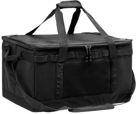Ahuuen Campingtasche,30L Faltbarer Kochgeschirr Organizer,Campingküchen Tasche Mit Griffen - Für Küche, Reisen, Kochgeschirr, Werkzeug, Ausrüstung, Herd, Geschirr, Utensilien, Auto