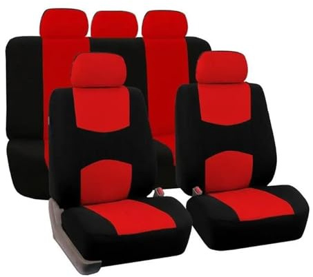 YSQOJF Autoschonbezüge Autositzbezug Für Dacia Für Duster Für Sandero Für Logan Für Dodge Für Challenger Für Ram Für Rampage Sitzschutz Auto Schonbezug(Rot)