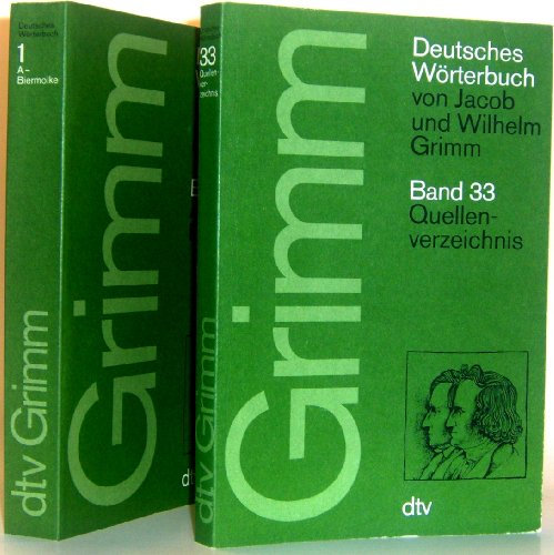 33 Bände von 33. Komplett. Deutsches Worterbuch von Jacob und Wilhelm Grimm. 33 Volumes! ISBN: 3423059451