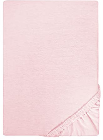 biberna Jersey-Spannbetttuch 0077155 Hellrosa 1x 140x200 cm - 160x200 cm