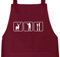 Shirtstreet24, TRIATHLON JAGEN, Jäger Jagd Grillen Barbecue Grill Schürze Kochschürze Latzschürze, Größe: onesize,Burgund
