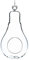 WGV Clear Bulb Glass Terrarium/Hanging Votive Candle Holder, 3.5 by 7-Inch