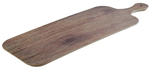 APS 84179 Tablett OAK, 48 x 20 cm, Höhe 1,5 cm, Melamin, Eichenoptik, strukturierte Oberfläche
