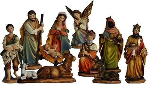 Krippenfiguren Markus-Krippe, 11tlg. geeignet für 7cm Figuren, handbemalen