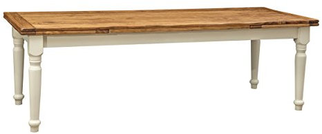 Biscottini Mesa Extensible de Comedor 250 x 80 x 100 cm – Mesa Extensible para Exterior e Interior Fabricada en Italia – Mesa de Comedor Extensible de Madera Maciza de Tilo