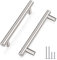 Probrico 10 Pack Brushed Nickel Stainless Steel Kitchen Cabinet T Bar Handle Furniture Drawer Pulls Cuoboard Knobs PD201HSS96(96mm Hole centers/150mm Long) UK Domestic Delivery