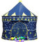 Kids Pop Up Wizard Princess Castle Playing Tent Indoor Outdoor Playhouse Fun Toy by Crystals® (Blue)
