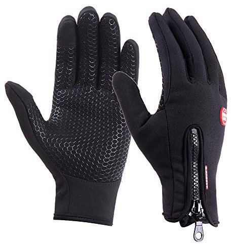 CCZZ Winddicht Wasserabweisend Touchscreen Handschuhe Outdoor Winter Warm Handschuhe Rutschfeste Sporthandschuhe für Radfahren Motorradfahren Wandern Kletterhandschuhe für Damen Herren