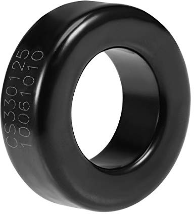 sourcing map Ferrit Ring Eisenpulver Toroid Ferritkerne Schwarzgrau 19,3 x 33,7 x 11,3mm de