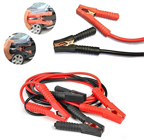 Froadp 2x4m Auto Starthilfekabel Satz mit Überspannungsschutz 12V/24V Starterkabel für Auto LKW Motorrad(Rot und Schwarz)