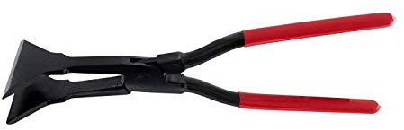 STUBAI Quetschfalzzange 100 mm – durchgesteckt, gerade – C45 Carbonstahl – Eckfalzzange mit vergüteten Backen – Hochwertiges Blechwerkzeug Made in Austria – 920 g – Artikel 282855