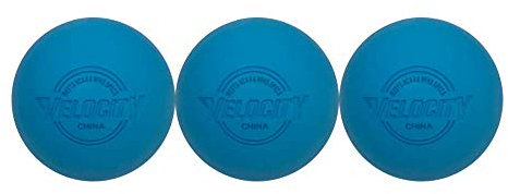 Velocity Übungs-Lacrosse-Bälle – 1, 2, 3, 6, 12, 18, 24, 36, 60 und 120 Packungen – Offizielle Größe und Gewicht – Hellblau