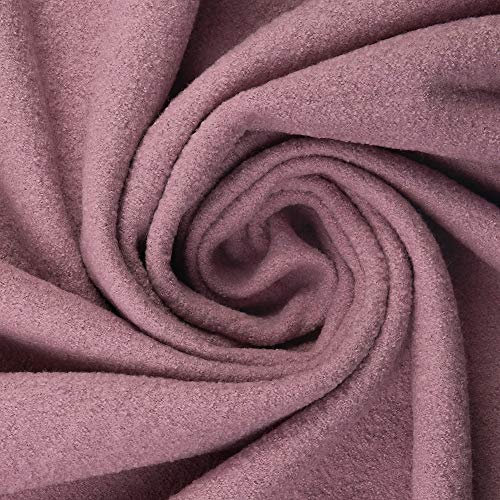 Walkloden Walkstoff 100% Schurwolle, 0,5 m, Stoffe, Trachtenstoff, Meterware (Altrosa)