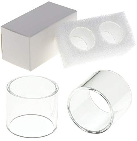 Ersatzglas 2x Stück kompatibel mit Uwell CROWN 2 II 4ml Tank Glas Pyrex Glass Tube Glastank