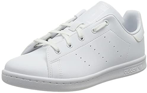 adidas Stan Smith J, Sneaker Unisex - Bambini e ragazzi, Ftwr White Ftwr White Ftwr White, 36 2/3 EU