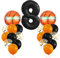 MiaLover Großes Basketball Luftballon Geburtstag Dekorationen 8 Jahr Kindergeburtstag Deko Zahl 8 Ballon FolienBallon Orange Schwarz Ballon für Kinder Basketball Themenfeier Party Geburtstagsdeko