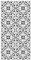 Panorama Tapis Vinyle du Sol Salon - Différentes Tailles - (Carreaux Ciments Fleur Gris 300x200 cm)
