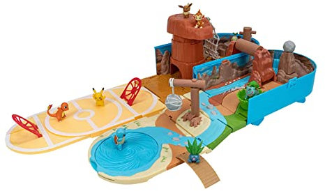 Bizak Playset Transformable Pokemon Wüste, Spielset zum Spielen mit All Ihren Pokemon, inklusive versteckten Fallen und exklusiven Zonen (63222836)