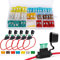 RUNCCI-YUN 120 pcs Standard Auto Sicherungen KFZ Sicherung Set, Automotive Flachsicherungen -5A 7.5A 10A 15A 20A 25A 30A +5 pcs Auto Sicherungshalter für PKW/Wohnmobil/LKW/Motorrad