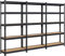 Yaheetech 5-stufiges Lagerregal mit verstellbaren Regalböden, Schwerlastregal Kellerregal Standregal Steckregal je Fach 175kg belastbar, 225x30x153cm/schwarz