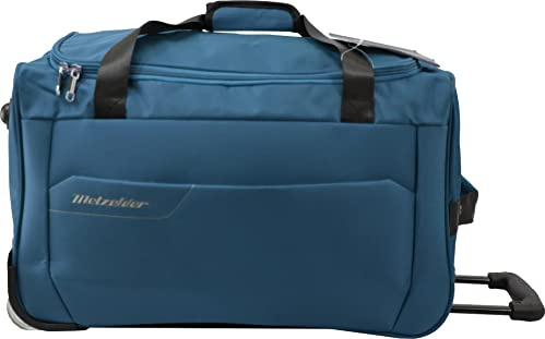 METZELDER Sac DE Voyage Trolley à roulettes Runner Valise Souple Tendance Garantie 1 an (Bleu (Blue), Petite Taille (Cabine)_55x30x32cm_47L_2,1kg)